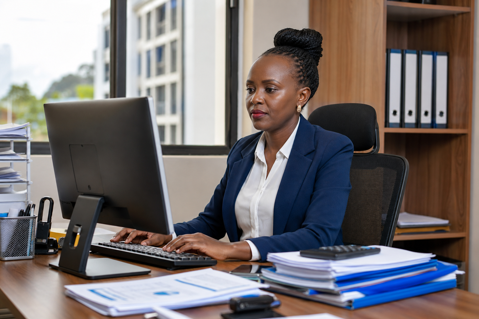 Kenyan business team using Compliance software — Kuza ERP